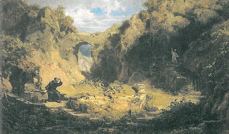 Streitende Einsiedler, Carl Spitzweg